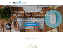 Tablet Screenshot of epicmerchantsvcs.com